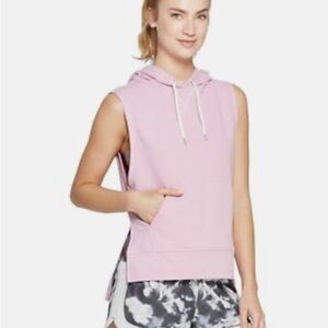 C9 by Champion Women’s Sleeveless Hoodie Top Elegant Mauve Size Small